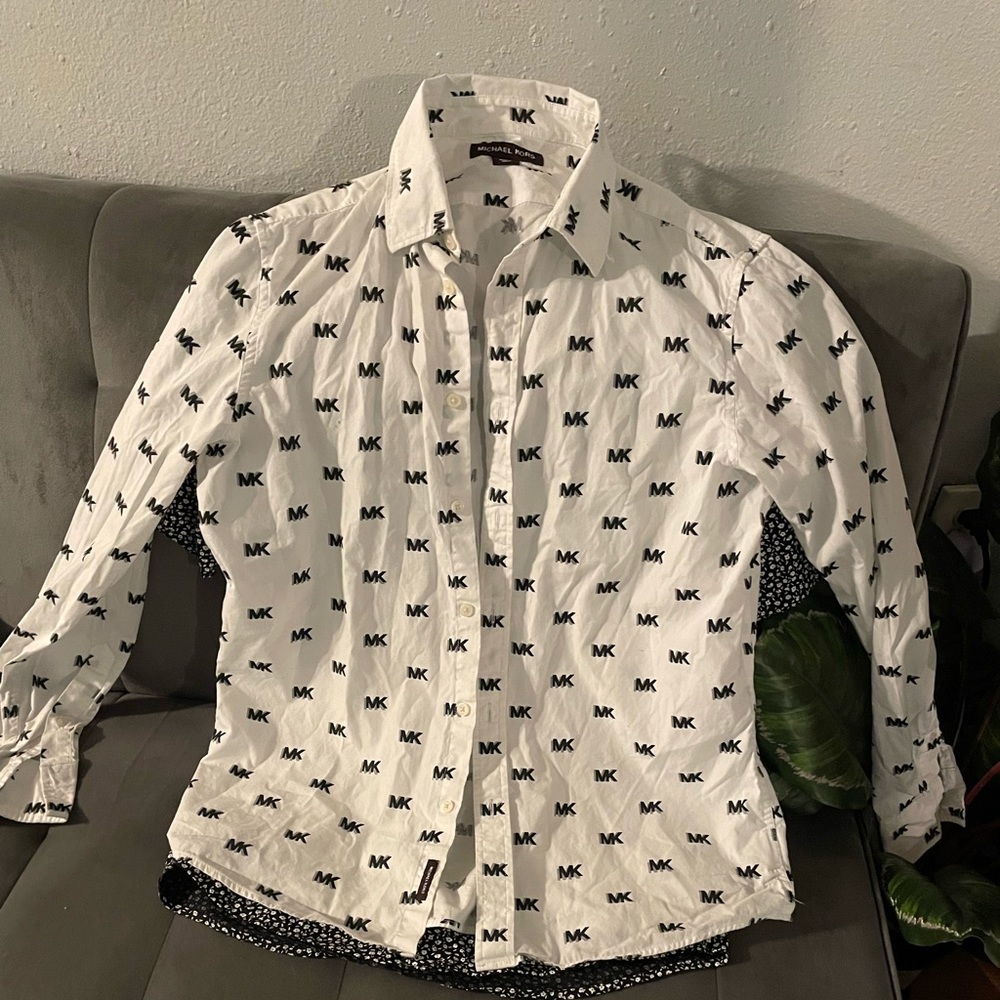 Mk long sleeve button down shirt